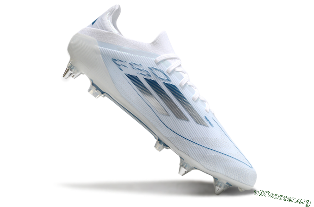 Adidas F50 Elite SG Football Boots - White/Silver/Blue 4