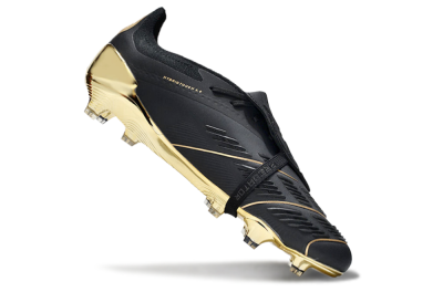 Adidas Predator Elite Foldover Tongue FG Football Boots - Black/Gold