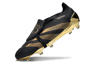 Adidas Predator Elite Foldover Tongue FG Football Boots - Black/Gold