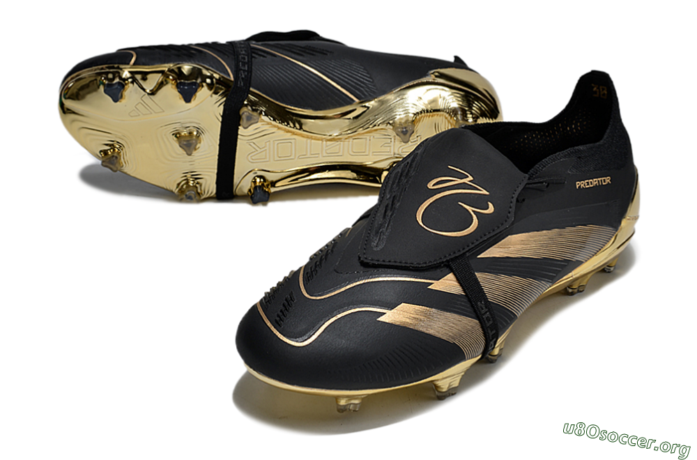 Adidas Predator Elite Foldover Tongue FG Football Boots - Black/Gold 0