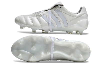 Adidas Predator Mutator Mania Tormentor Tongue FG Football Boots - Silver/White