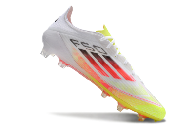Adidas F50 Elite FG Football Boots - White/Yellow/Red