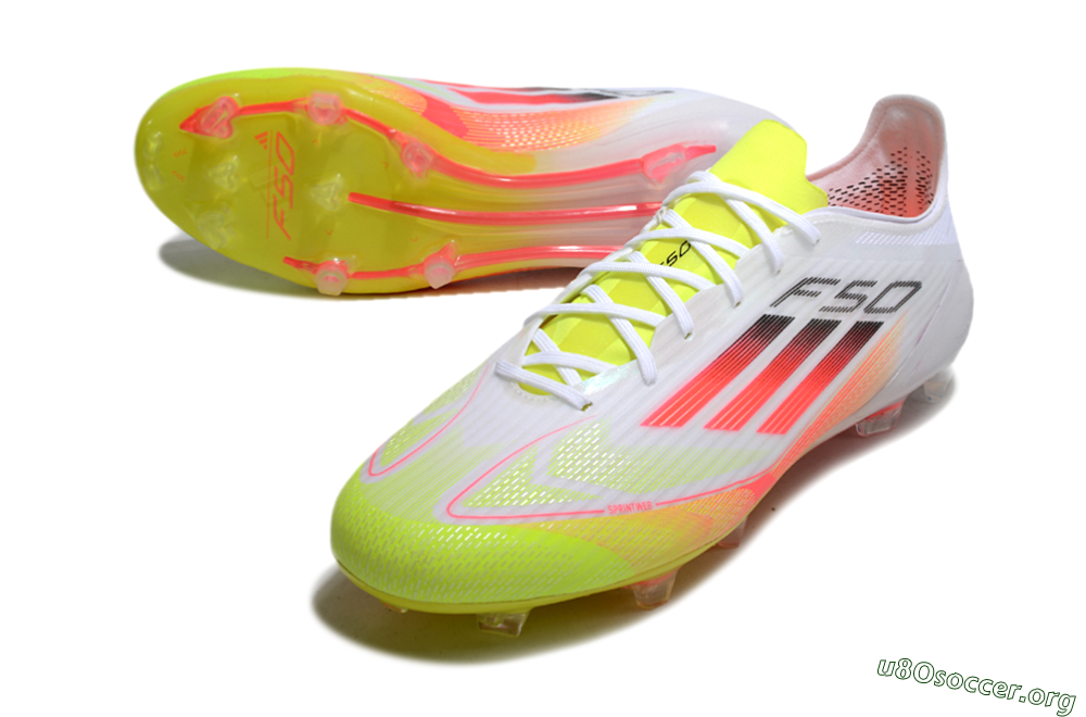 Adidas F50 Elite FG Football Boots - White/Yellow/Red 0