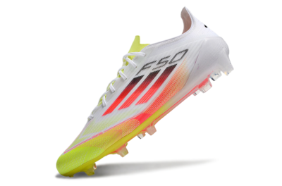 Adidas F50 Elite FG Football Boots - White/Yellow/Red