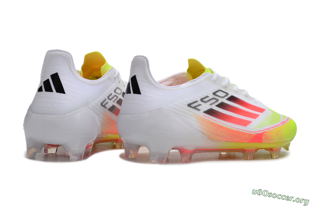 Adidas F50 Elite FG Football Boots - White/Yellow/Red 6