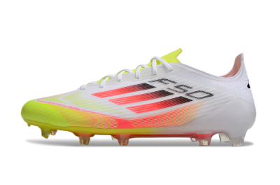 Adidas F50 Elite FG Football Boots - White/Yellow/Red