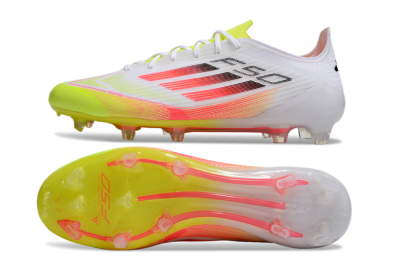 Adidas F50 Elite FG Football Boots - White/Yellow/Red