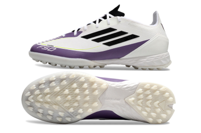 Adidas x Messi F50 Pro TF Football Shoes - White/Purple/Black
