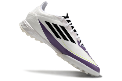 Adidas x Messi F50 Pro TF Football Shoes - White/Purple/Black