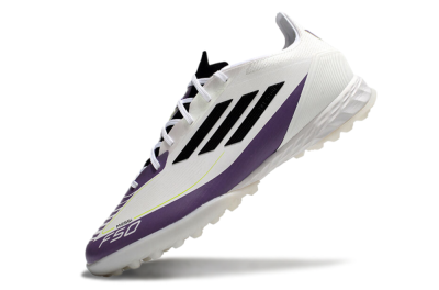 Adidas x Messi F50 Pro TF Football Shoes - White/Purple/Black