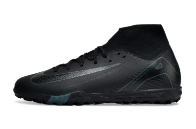 Nike Air Zoom Mercurial Superfly 10 Elite TF Football Shoes - Black/Green/Silver