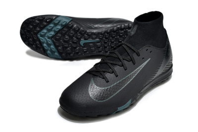 Nike Air Zoom Mercurial Superfly 10 Elite TF Football Shoes - Black/Green/Silver