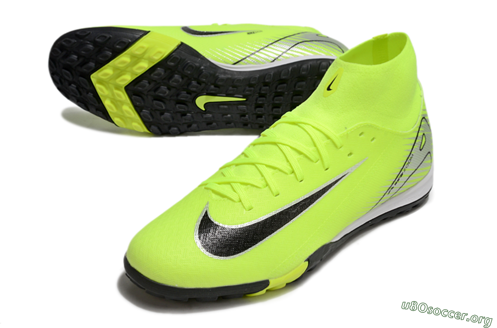 Nike Air Zoom Mercurial Superfly 10 Elite TF Football Shoes - Yellow/Black/Silver 0