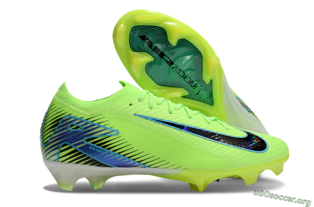 Nike Air Zoom Mercurial Vapor 16 Elite FG Football Boots - Yellow/Black/Blue 2