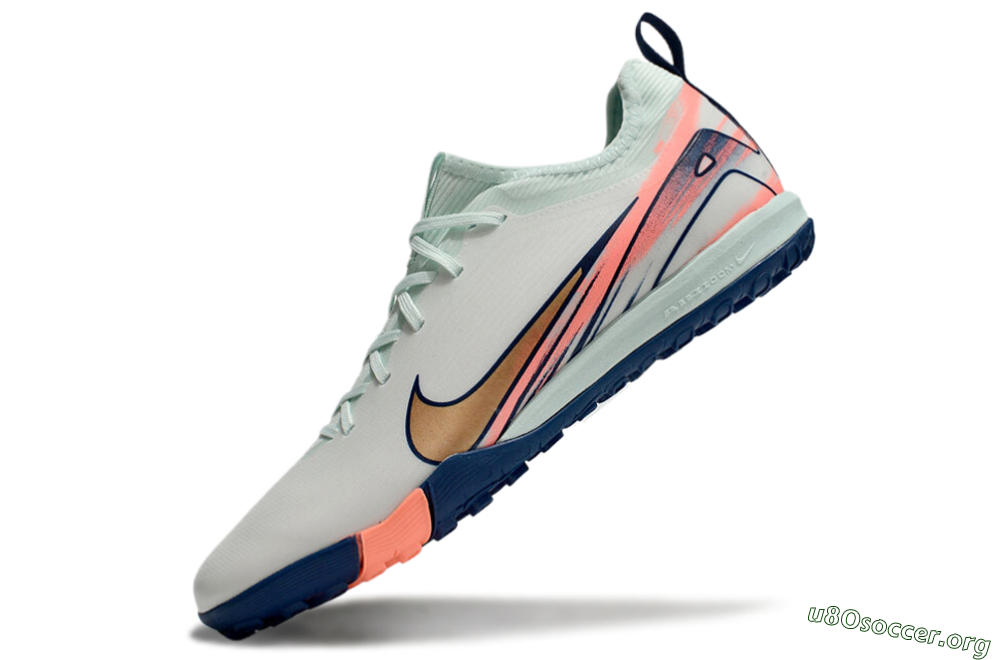 Nike Air Zoom Mercurial Vapor 16 Pro TF Football Shoes - Jade/Gold/Pink 6