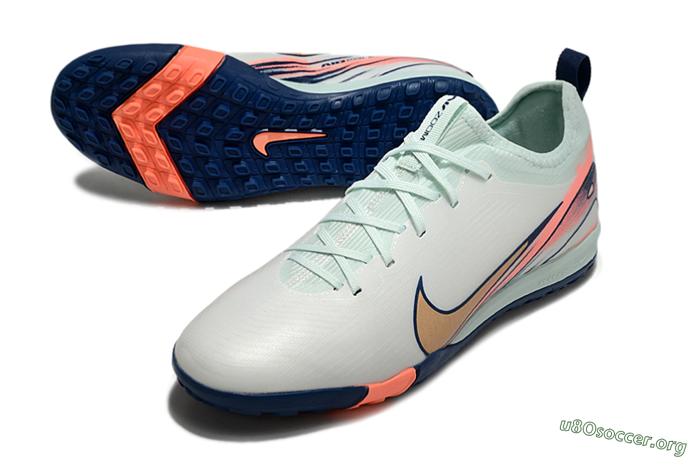 Nike Air Zoom Mercurial Vapor 16 Pro TF Football Shoes - Jade/Gold/Pink 0