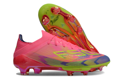 Adidas F50 Elite Lightstrike Pro FG Football Boots - Pink/Blue/Yellow