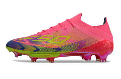 Adidas F50 Elite Lightstrike Pro FG Football Boots - Pink/Blue/Yellow