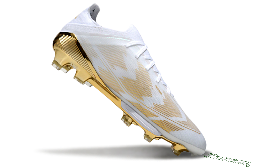 Adidas F50+ Elite Lightstrike Pro FG Football Boots - White/Gold 4