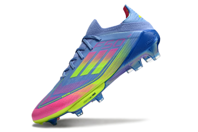 Adidas F50+ Elite Lightstrike Pro FG Football Boots - Blue/Pink/Yellow