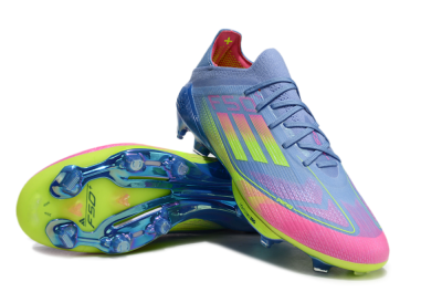 Adidas F50+ Elite Lightstrike Pro FG Football Boots - Blue/Pink/Yellow