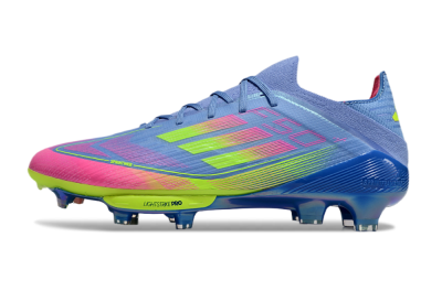 Adidas F50+ Elite Lightstrike Pro FG Football Boots - Blue/Pink/Yellow