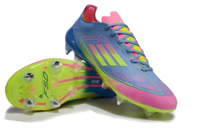 Adidas F50 Elite SG Football Boots - Blue/Pink/Yellow