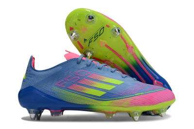 Adidas F50 Elite SG Football Boots - Blue/Pink/Yellow