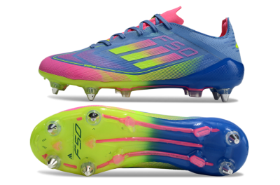 Adidas F50 Elite SG Football Boots - Blue/Pink/Yellow