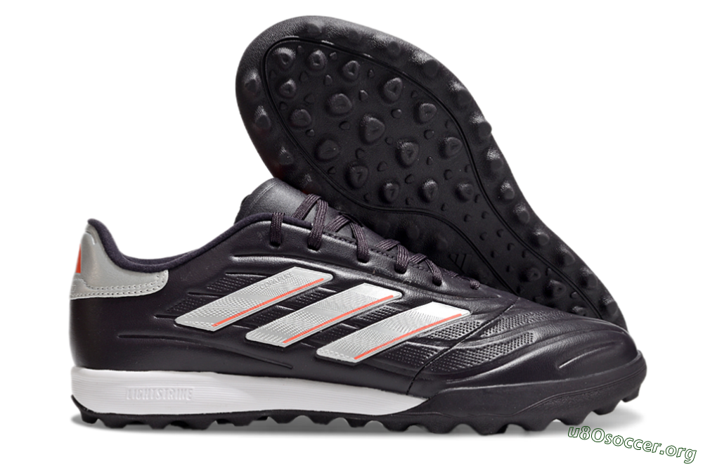 Adidas Copa Pure 3 TF Football Shoes - Black/Silver/White 2
