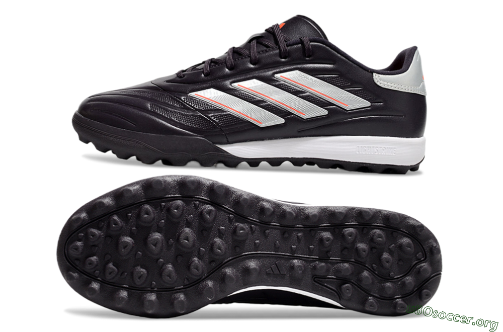 Adidas Copa Pure 3 TF Football Shoes - Black/Silver/White 1