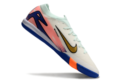 Nike Air Zoom Mercurial Vapor 16 Elite IC Football Shoes - Jade/Gold/Pink/Blue