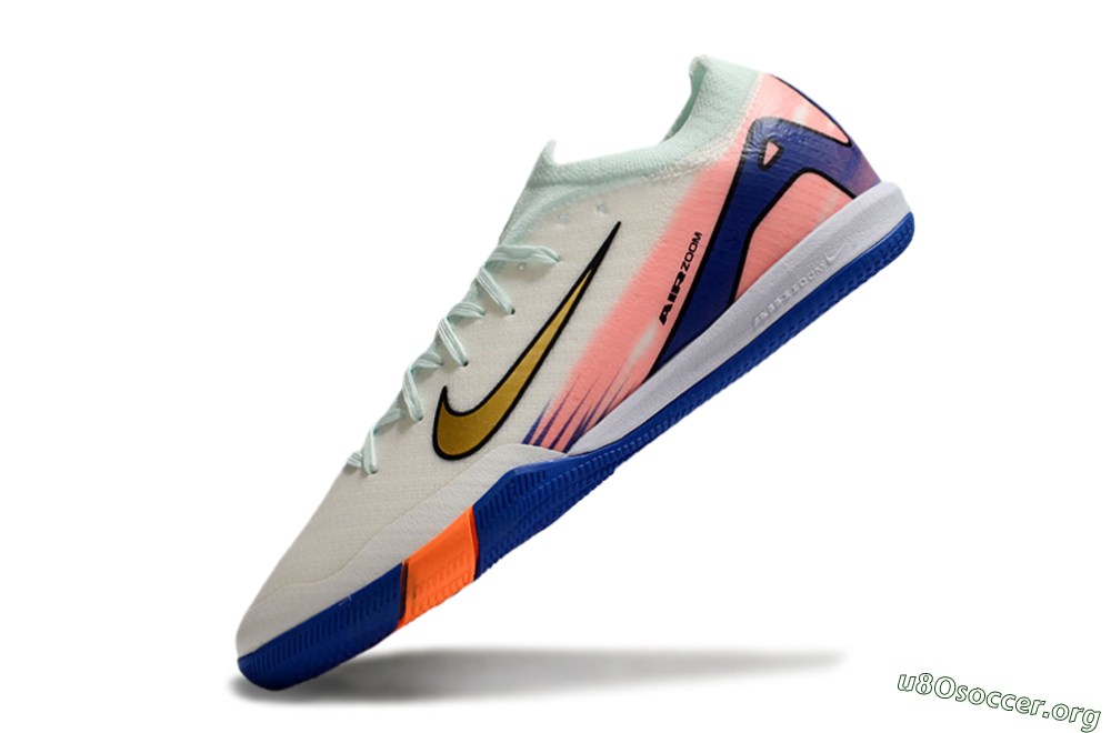 Nike Air Zoom Mercurial Vapor 16 Elite IC Football Shoes - Jade/Gold/Pink/Blue 5