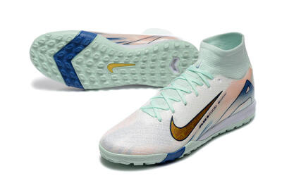 Nike Air Zoom Mercurial Superfly 10 Elite TF Football Shoes - Jade/Gold/Red