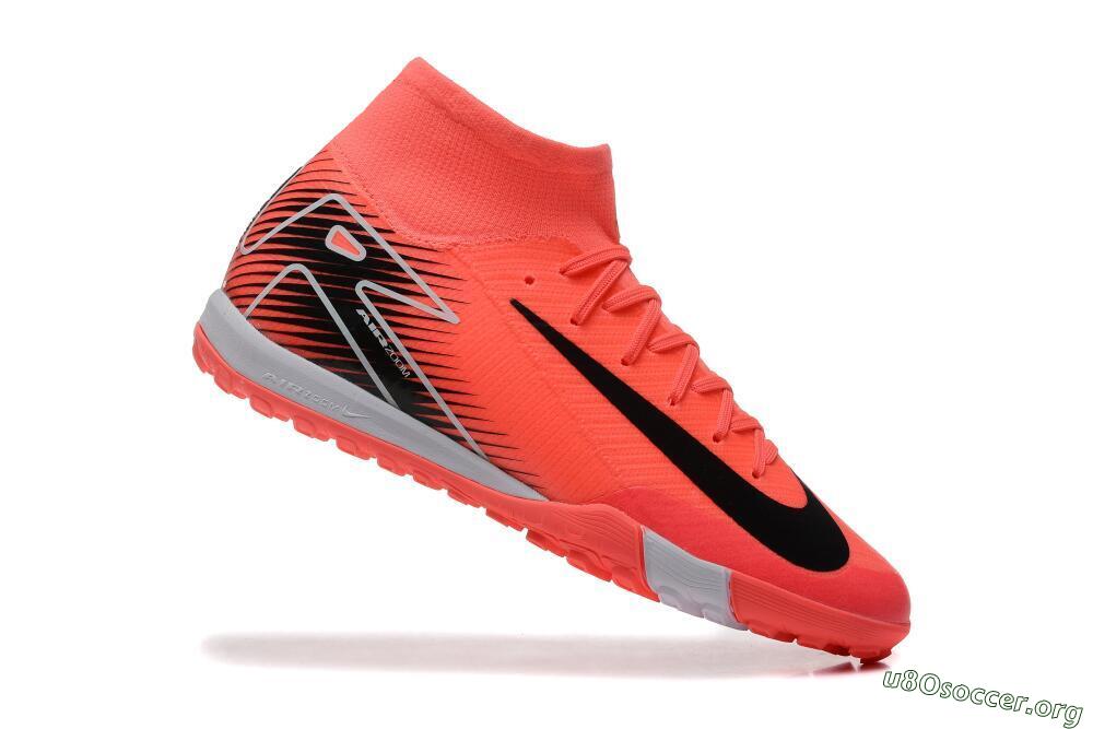 Nike Air Zoom Mercurial Superfly 10 Elite TF Football Shoes - Pink/Black/Grey 4
