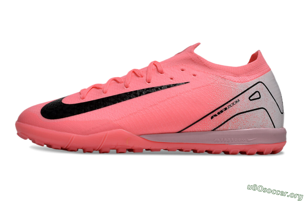 Nike Air Zoom Mercurial Vapor 16 Elite TF Football Shoes - Pink/Black/Silver 3