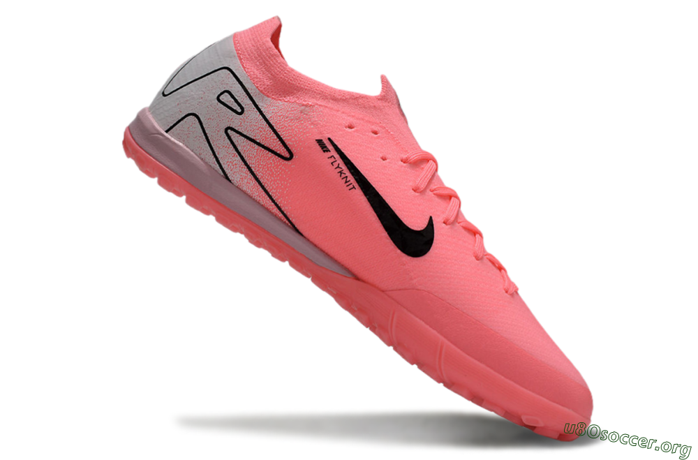 Nike Air Zoom Mercurial Vapor 16 Elite TF Football Shoes - Pink/Black/Silver 4