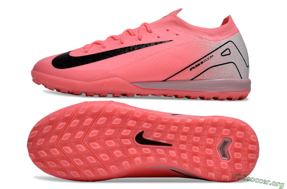 Nike Air Zoom Mercurial Vapor 16 Elite TF Football Shoes - Pink/Black/Silver 1