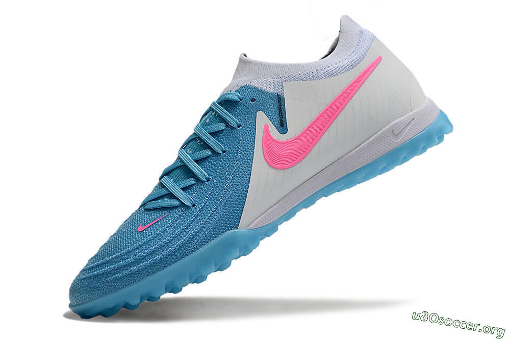 Nike Phantom GX 2 Elite TF Football Shoes - Blue/White/Pink 5