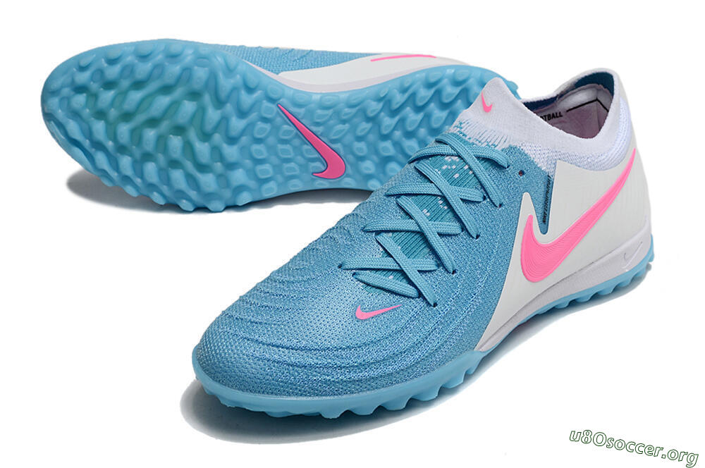 Nike Phantom GX 2 Elite TF Football Shoes - Blue/White/Pink 0