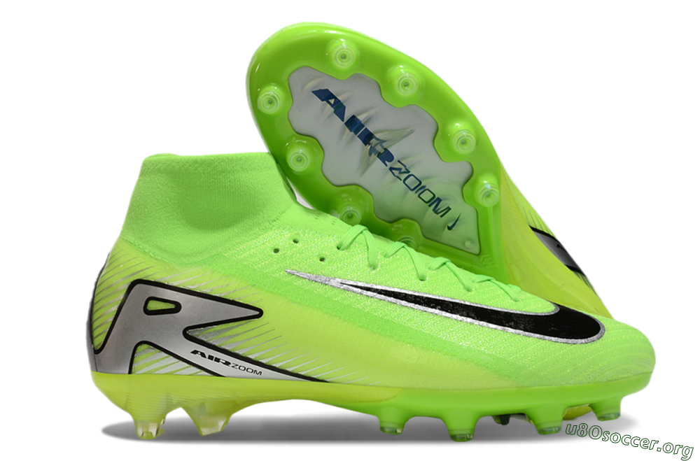 Nike Air Zoom Mercurial Superfly 10 Elite AG Football Boots - Yellow/Silver/Black 2