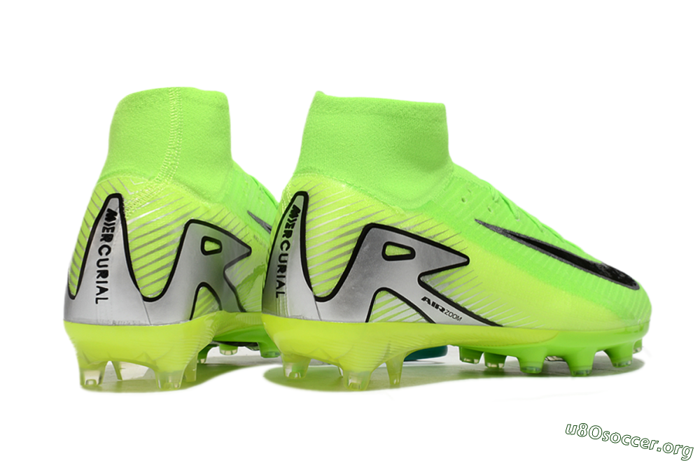 Nike Air Zoom Mercurial Superfly 10 Elite AG Football Boots - Yellow/Silver/Black 6