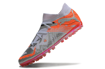 Puma Future Ultimate MG Football Boots - Silver/White/Orange
