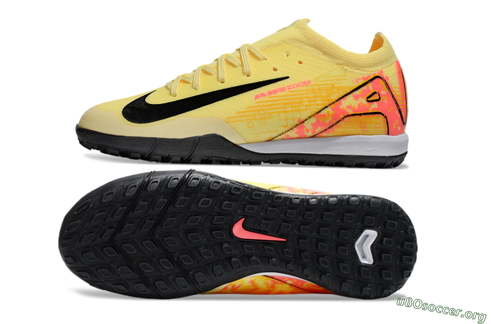 Nike Air Zoom Mercurial Vapor 16 Elite TF Football Shoes - Yellow/Black/Red 1