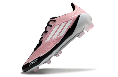 Messi x Adidas F50 Elite FG Football Boots - Pink/Black/White