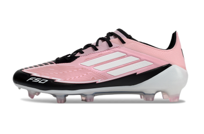 Messi x Adidas F50 Elite FG Football Boots - Pink/Black/White