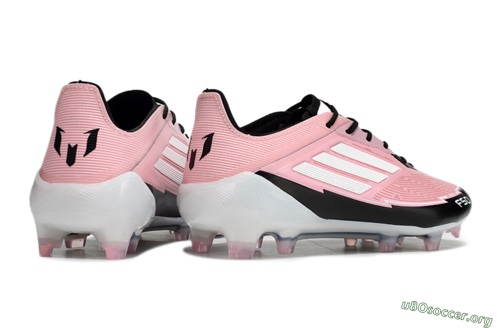 Messi x Adidas F50 Elite FG Football Boots - Pink/Black/White 6
