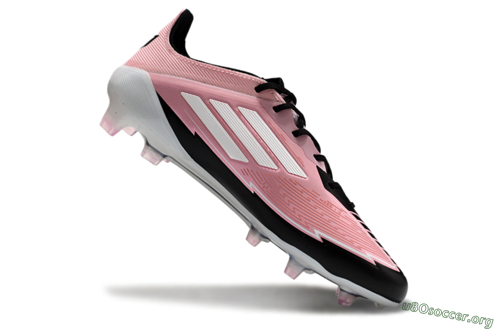 Messi x Adidas F50 Elite FG Football Boots - Pink/Black/White 4