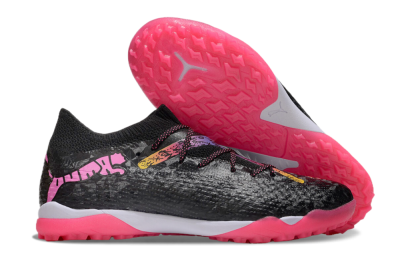 Powercat Tokyo Match x Puma Future Ultimate TF Football Shoes - Black/Pink/Yellow