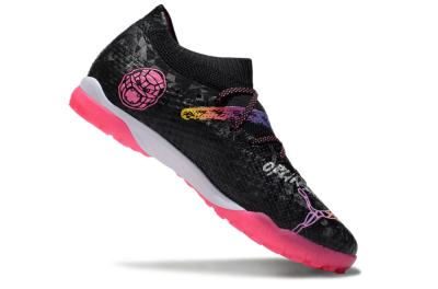 Powercat Tokyo Match x Puma Future Ultimate TF Football Shoes - Black/Pink/Yellow
